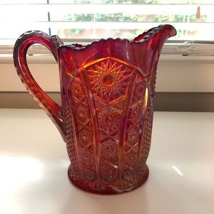 Vintage Indiana Glass Co. Heirloom Series Pitcher